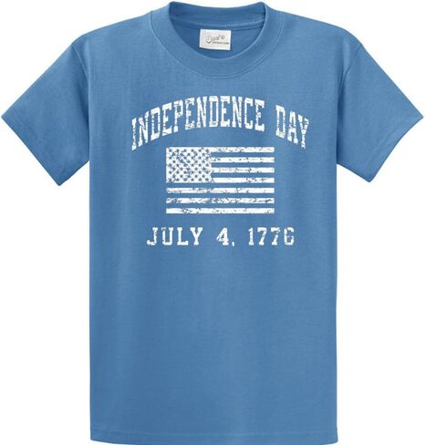 Joe's USA Independence Day 4th of July - Cotton T-Shirts -Regular, Big and Tall in Saudi Arabia