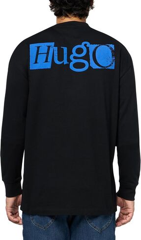 HUGO Men's Retro Logo Long Sleeve T-Shirt in Saudi Arabia