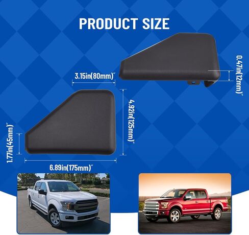 FL3Z-16N455-BA Left/Right Rear Running Board End Cap Compatible with Ford F-150 F-250 2015-2020 F-Series Super Duty 2017 (FL3Z-16N455-BA) in Saudi Arabia