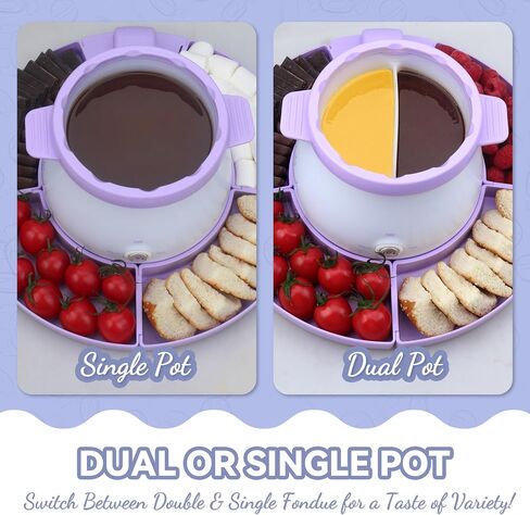 Candy and Chocolate Melting Pot, Mini Electric Fondue Pot, Melts Candy Chocolate in a Couple of Minutes, Ideal for Cake Pops Cookies Cakes, 1 Cups, Single Pot, Gray in Saudi Arabia