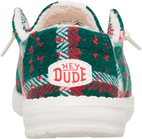HEYDUDE Wendy Confetti Plaid Cozy Red/Green/Multi Size 7, Womens Shoes, Slip-on Loafers, Comfortable & Light-Weight in Saudi Arabia