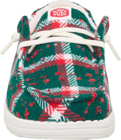 HEYDUDE Wendy Confetti Plaid Cozy Red/Green/Multi Size 7, Womens Shoes, Slip-on Loafers, Comfortable & Light-Weight in Saudi Arabia