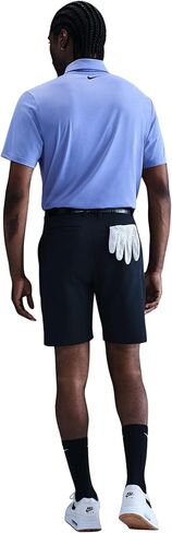 Nike Men's Dri-FIT Tour Golf Polo, 4-Way Stretch, Sweat-Wicking, Structured Collar, Chest & Back Swoosh Logo, Seasonal Colors (Comet Blue | Black (Heather), Large) in Saudi Arabia