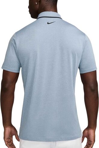 Nike Men's Dri-FIT Tour Golf Polo, 4-Way Stretch, Sweat-Wicking, Structured Collar, Chest & Back Swoosh Logo, Seasonal Colors (Lt Armory Blue | Black (Contrast Trim), 3X-Large) in Saudi Arabia