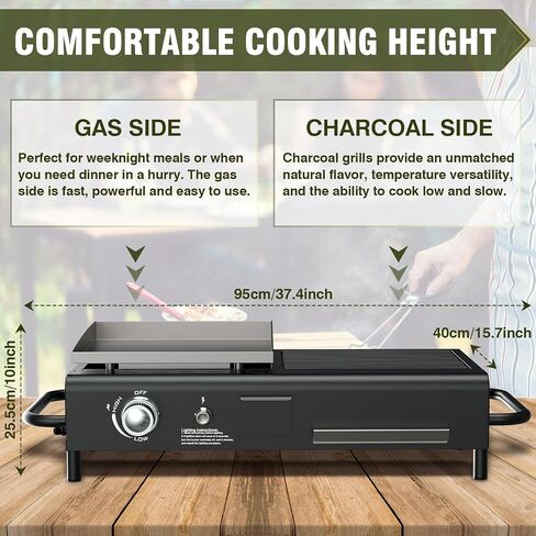 BESTFIRE 260,000 BTU Outdoor Propane Gas Stove with 0-30 PSI Adjustable Regulator and Steel-Braided Hose for Outdoor Home Cooking and Turkey Frying in Kuwait