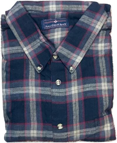 Falcon Bay Big and Tall Soft Beefy Flannel Shirts to 6X Tall and 10X Big in Assorted Plaids in Kuwait
