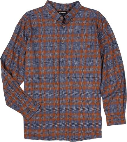 Men's Brushed Cotton Long Sleeve Plaid Sportshirt Shirt, Regular and Big & Tall Sizes in Saudi Arabia