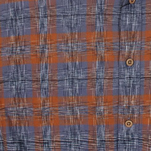Men's Brushed Cotton Long Sleeve Plaid Sportshirt Shirt, Regular and Big & Tall Sizes in Saudi Arabia