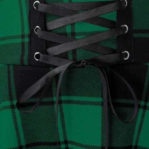 Gothic Clothes for Women Y2k High Waisted Short A-line Goth Skirt Cute Mini Plaid Pleated Skirts Checkered Skirt in Saudi Arabia