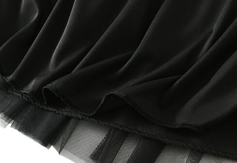 Tulle Skirts for Women Ruffles Tiered Layered Mesh Skirt Elastic High Waist A Line Midi Tutu Skirts Summer Petticoat in Saudi Arabia