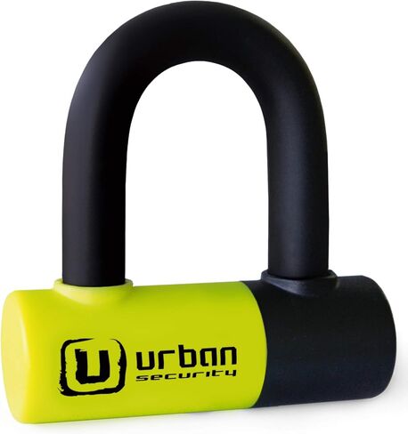Urban UR59120 Mini U Lock with Chain Loop 120 cm/3.9ft, Dual Function Safer & Lighter for Motorcycle Disc Lock, High Security Double Locking, Universal Anti Theft for Motorcycle, Scooter, Bicycle in Saudi Arabia