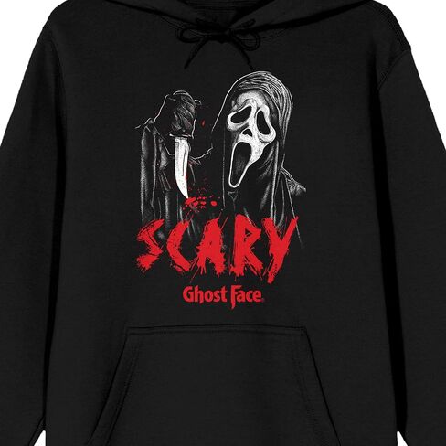 Bioworld Ghostface Scary Long Sleeve Men's Black Hooded Sweatshirt in Saudi Arabia
