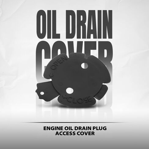 G-PLUS Engine Oil Drain Plug Access Cover Compatible with BMW 7 Series F01 730d 730i 740i 750i 760i 2007 2008 2009 2010 2011 2012 51757209541 Black in Saudi Arabia