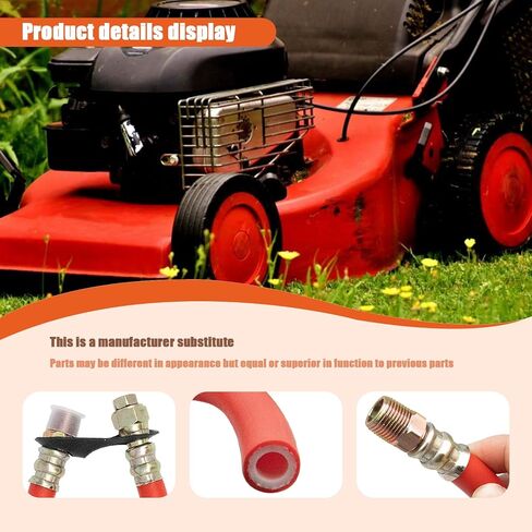 1723165SM Engine Drain Oil Changing Hose 10-1/2" Length, 3/18-18 Fittings Oil Drain Aid Tool Compatible With 29, 30, 35, 38,40, 44, 49 Engines (Red 2pcs) in Kuwait
