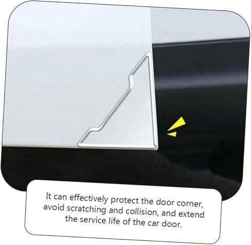 Healifty 8pcs Clear Car Corner Door Protector Universal Anti Scratch for car Door Edge Guards Car Door Bumper Protectors Car Door Accessory in Saudi Arabia