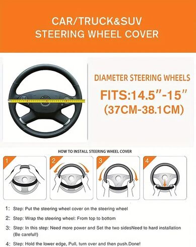 Three-Dimensional Mesh Breathable Sweat-Absorbing Comfortable Non-Slip Car Steering Wheel Cover, Without Inner Ring Suitable for 37-38CM Auto Parts - Suitable for Everyday Use,Pink in Saudi Arabia