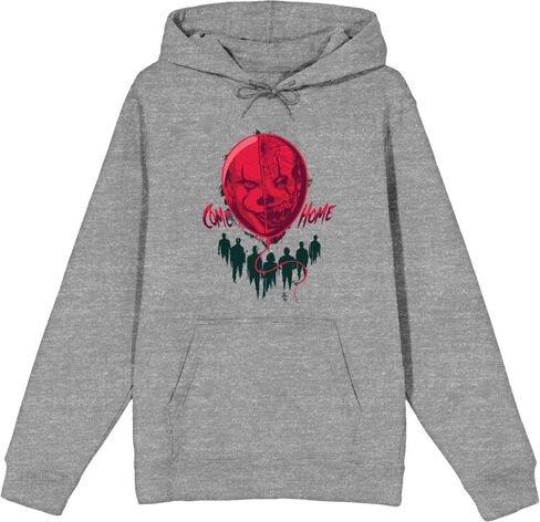 Bioworld It Chapter 2 Scary Clown Balloon Adult Long Sleeve Hoodie in Saudi Arabia