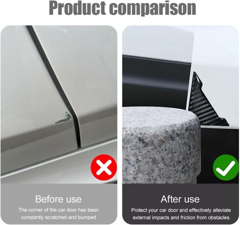 4PCS Car Door Guard Protector, Car Door Edge Guard, Anti-Collision Vehicle Side Corner Protector, Auto Accessories Self-Adhesive Auto Edge Protection Cover Fit for Most Vehicle (Transparent) in Saudi Arabia