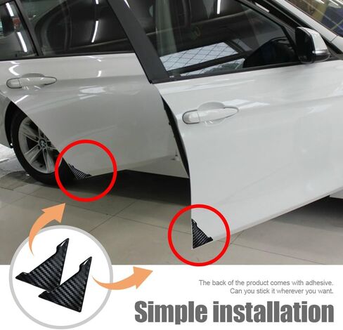4PCS Car Door Guard Protector, Car Door Edge Guard, Anti-Collision Vehicle Side Corner Protector, Auto Accessories Self-Adhesive Auto Edge Protection Cover Fit for Most Vehicle (Transparent) in Saudi Arabia