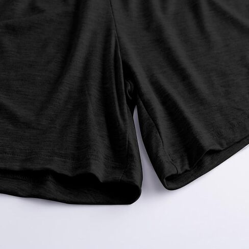 Modal Soft Pajama Shorts for Women Adjustable Loose Fit Elastic Waist Casual Summer Shorts (Available in Plus Size) in Saudi Arabia