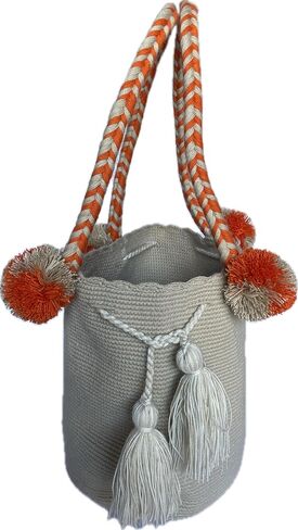 Handmade Wayuu Crochet Tote Bag, Woven Mochila, Colombian Tribal Bag, Beach Bag in Saudi Arabia