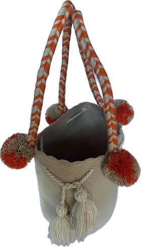 Handmade Wayuu Crochet Tote Bag, Woven Mochila, Colombian Tribal Bag, Beach Bag in Saudi Arabia