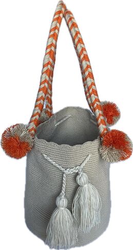 Handmade Wayuu Crochet Tote Bag, Woven Mochila, Colombian Tribal Bag, Beach Bag in Saudi Arabia