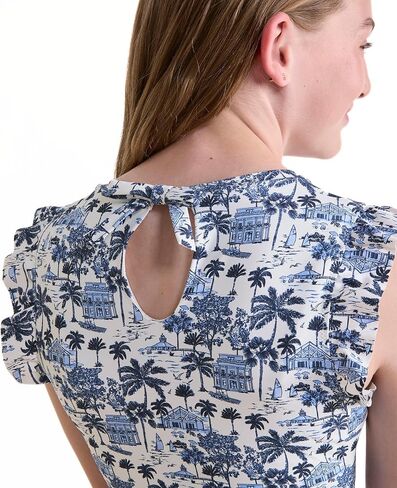 vineyard vines Girls Ruffle Scoopneck One-Piece in Saudi Arabia
