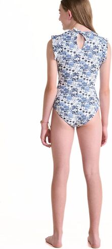 vineyard vines Girls Ruffle Scoopneck One-Piece in Saudi Arabia