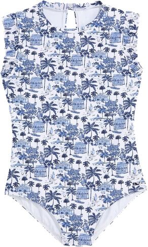 vineyard vines Girls Ruffle Scoopneck One-Piece in Saudi Arabia