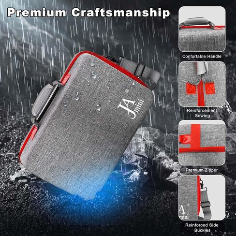 Hard Shell Carrying Case for PS5, Travel Case for PS5, PS5 Pro, PS5 Console Controller, Shockproof Protective Storage Bag for Playstation 5 Disk Digital Edition, Headset, Base, Game Accessories(Grey) in Kuwait