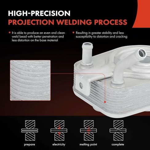A-Premium Engine Oil Cooler Compatible with Hyundai Elantra 2021-2023, Ioniq 2017-2022 & Kia Niro 2017-2022, 1.6L in Saudi Arabia