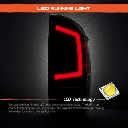 AKKON - For 2016-2022 Toyota Tacoma Full LED Light Bar Tail Lights Black Housing Smoked Lens Set in Saudi Arabia