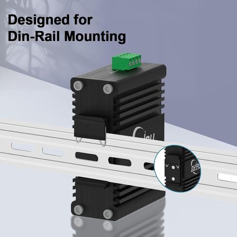 الصناعية 5 منافذ مدارة جيجابت إيثرنت التبديل إدارة الويب التبديل Din السكك الحديدية الصغيرة محول الشبكة الذكية دعم جودة الخدمة، VLAN 12-48V DC in Kuwait