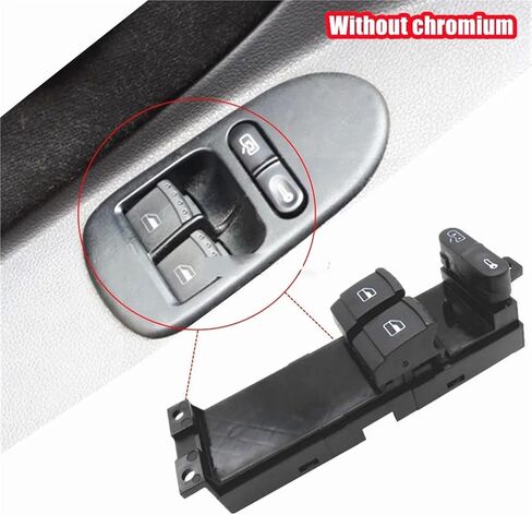 Master Electronic Window Control Switch for Volkswagen VW Golf mk4 Passat b5 seat Leon Toledo 1J3959857(Without Chrome) in Kuwait