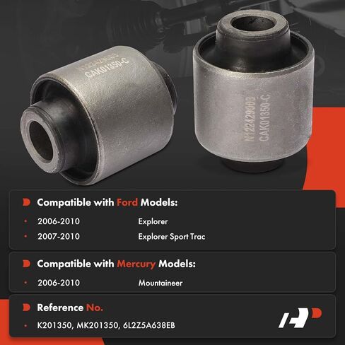 A-Premium 2 x Rear Arm To Knuckle (Lower Outer) Control Arm Bushing Kit, Compatible with Ford Explorer 2006-2010, Explorer Sport Trac 2007-2010 & Mercury Mountaineer 2006-2010 in Saudi Arabia