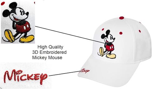 Disney Classic Embroidered Mickey Mouse Baseball Hat (Non Florida Namedrop) in Saudi Arabia