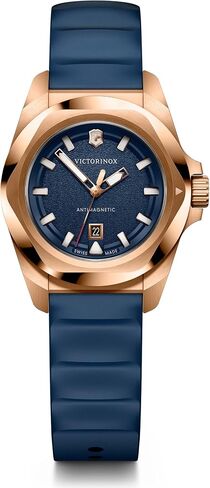 Victorinox I.N.O.X. Small Blue Dial Blue Rubber Strap Watch 32mm - 242035 in Saudi Arabia