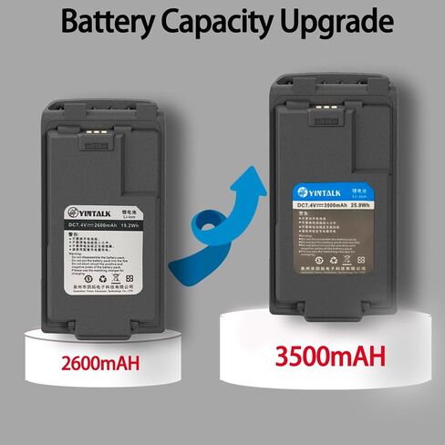 بطارية UV-K5 8 USB-C بقدرة 2600 مللي أمبير في الساعة سعة كبيرة DC7.4V بطارية راديو UV-K6 ذات اتجاهين لملحقات الراديو UV-K5 in Kuwait