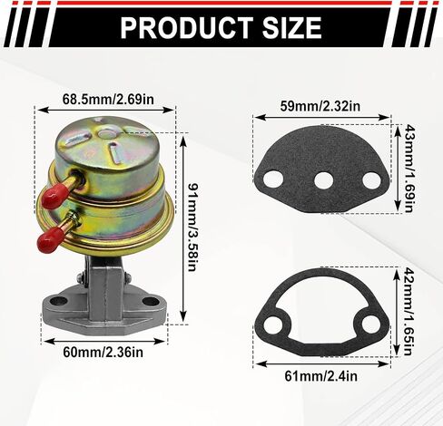 Fuel Pump Replace# 113127025G Compatible with VW 1973-1974 Beetle 1973-1974 Super Beetle in Saudi Arabia