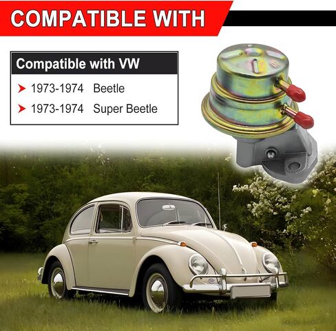 Fuel Pump Replace# 113127025G Compatible with VW 1973-1974 Beetle 1973-1974 Super Beetle in Saudi Arabia