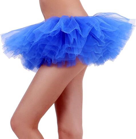 Women's Adult 5 Layered Tulle Tutu Mini Skirt in Saudi Arabia