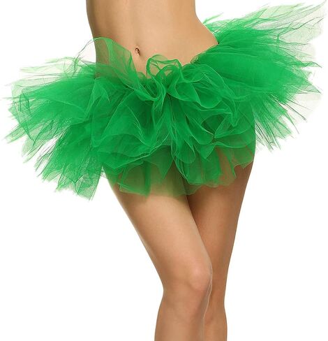 Women's Adult 5 Layered Tulle Tutu Mini Skirt in Saudi Arabia