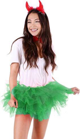 Women's Adult 5 Layered Tulle Tutu Mini Skirt in Saudi Arabia