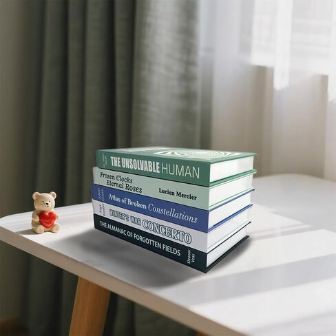 5 قطع من الكتب المزخرفة، مجمعة مسبقًا مع مساحة تخزين مخفية، ديكور منزلي للكتب، كتب صناعية مزخرفة لرف الكتب، طاولة القهوة، ديكور طاولة الدخول in Saudi Arabia