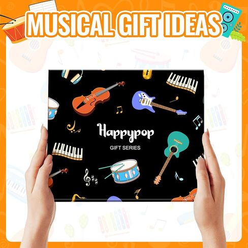 HAPPYPOP Music Gifts for Men Women - Guitar & Saxophone Socks for Players, Teens, Teachers, Music Lovers in Saudi Arabia