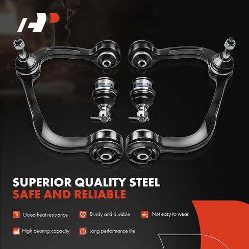 مجموعة A-Premium مكونة من 12 قطعة، ذراع التحكم العلوي الأمامي Sway Bar Link وصلة كروية سفلية داخلية ونهاية قضيب ربط خارجي، متوافق مع Ford F-150 F150 2004-2005، الدفع الرباعي فقط in Saudi Arabia