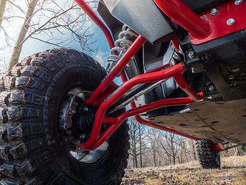 SuperATV High Clearance Upper & Lower A Arms Compatible With Polaris RZR XP 1000 & Turbo Models (See Fitment) - Black in Saudi Arabia