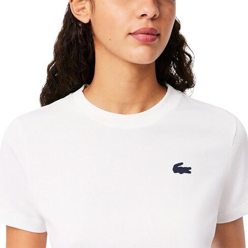 تي شيرت رياضي من القطن التقني فائق الجفاف للنساء من Lacoste in Saudi Arabia