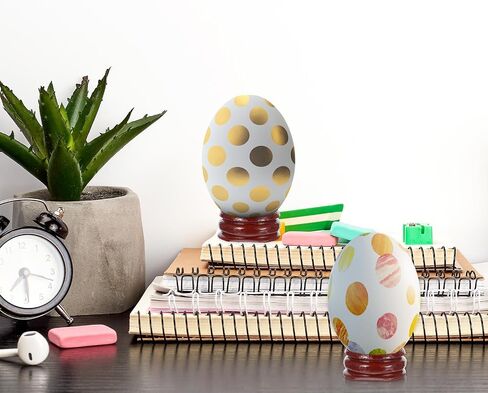 Lusofie 15 Pcs Crystal Holder for Stones Wooden Sphere Stand Crystal Display Stand Decorative Egg Holder for Displaying Ball Eggs Stone Decor Pedestals(1.18 Inch) in Saudi Arabia
